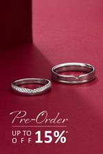 Pre-order Wedding Rings - Book your wedding rings early, get up to a 15% discount