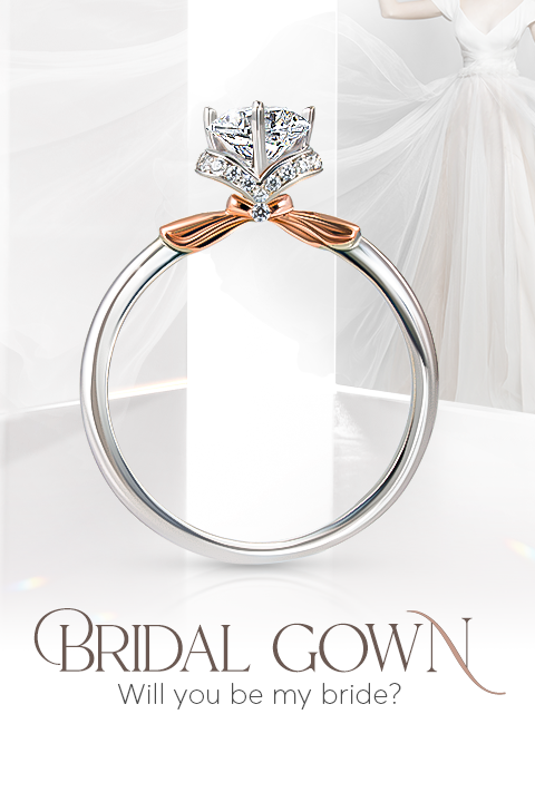 Bộ sưu tập nhẫn cầu hôn Bridal Gown - Cảm hứng từ chiếc váy cưới trao nàng