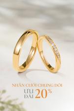 Top 20 mẫu nhẫn cưới đẹp 2023 - Ưu đãi 20% dành riêng cho mùa cưới