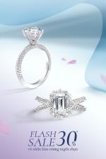 Đón sinh nhật Tierra - Flash Sale 30% vỏ nhẫn kim cương(*)