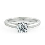 Stylized Bridge Accent Engagement Ring NCH1610