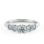 Nhẫn cầu hôn kim cương Fivestone dạng trellis NCH3302