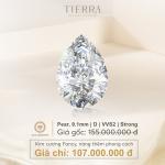 Kim cương Pear, 9.1mm | D | VVS2 1