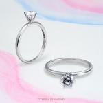 Six Prongs Solitaire Classic Engagement Ring NCH1102 6