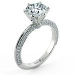Tiffany Engagement Ring with Full Eternity at Prong and Shoulder NCH1201 4