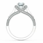 Trellis Engagement Ring with Stylized NCH1408 5