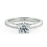 Stylized Bridge Accent Engagement Ring NCH1610 1