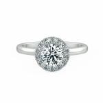 Single Classic Halo Engagement Ring NCH2101 1
