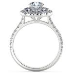 Floral Double Halo Engagement Ring NCH2304 5