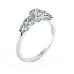 Fivestones Engagement Ring with Trellis st<x>yle NCH3302 4