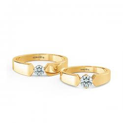 Cặp nhẫn cưới kim cương NCC3007