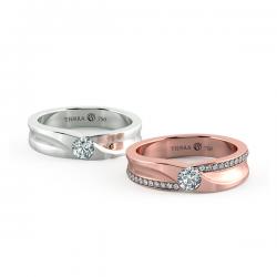 Cặp nhẫn cưới kim cương NCC3010