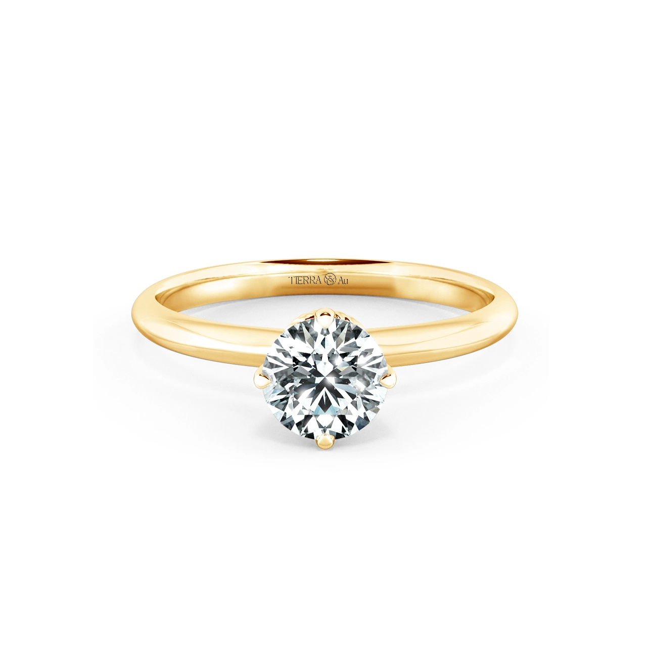 Solitaire Engagement Ring with Shiny Neck NCH1302