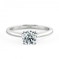 Basic Shiny Cathedral Engagement Ring with Four Prong Setting NCH1501