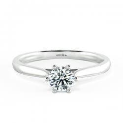 Basic Shiny Cathedral Engagement Ring with Six Prong Setting NCH1503