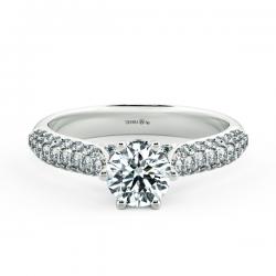 Cathedral Engagement Ring with Big Eternity Band NCH1507
