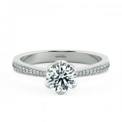 Cathedral Engagement Ring with Stylized Prong Setting NCH1515