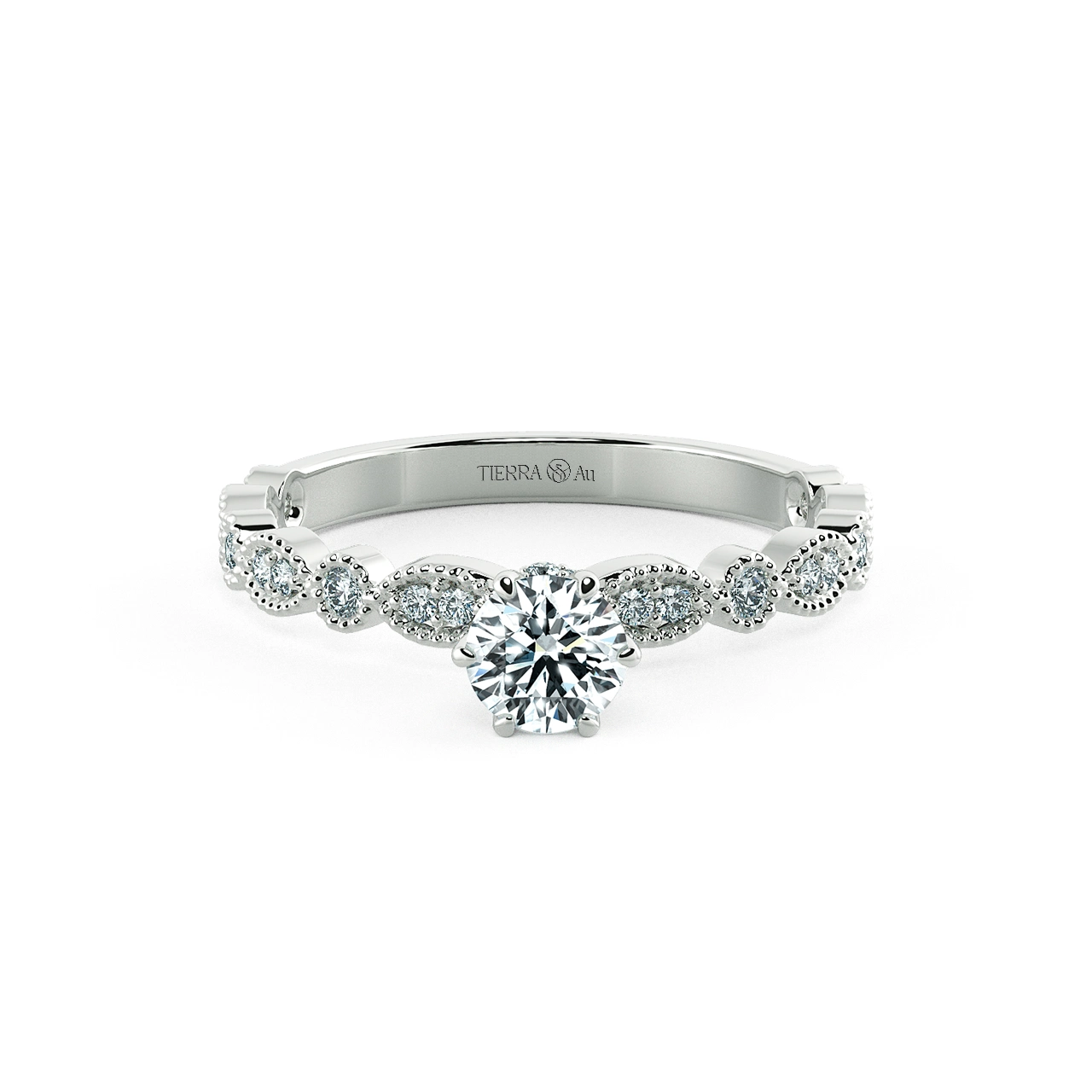 Solitaire Engagement Ring with Eternity Band NCH1802