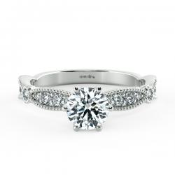 Solitaire Engagement Ring with Eternity Band NCH1803