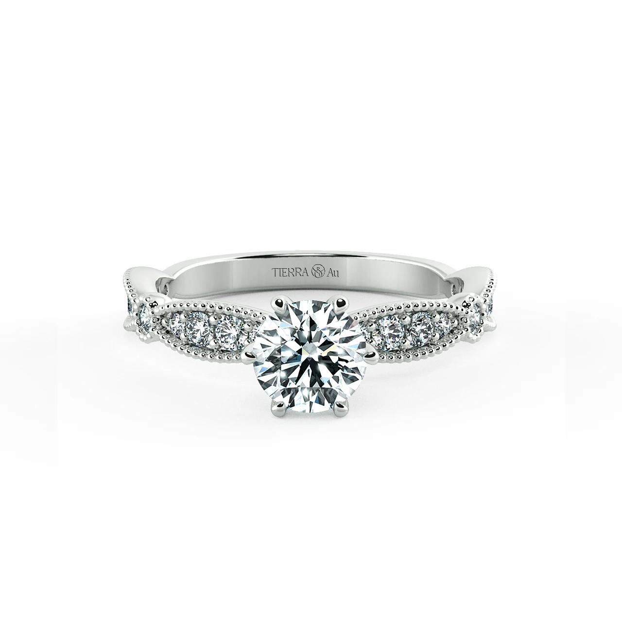 Solitaire Engagement Ring with Eternity Band NCH1803