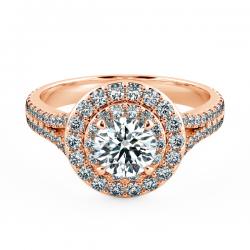 Circle Double Halo Engagement Ring NCH2301