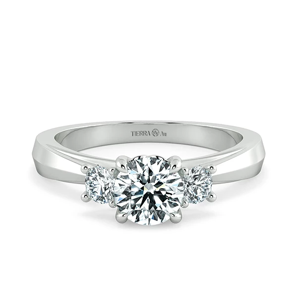 Nhẫn đính hôn kim cương Threestone Dulcia NCH3208