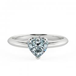 Solitaire Engagement Ring with Shiny Band NCH8401
