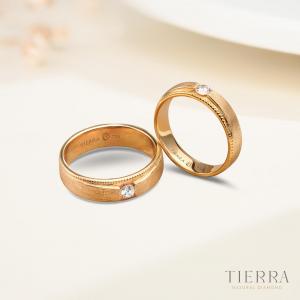 Mẫu nhẫn đôi đẹp nhất-nhẫn cưới vàng vàng truyền thống thanh lịch