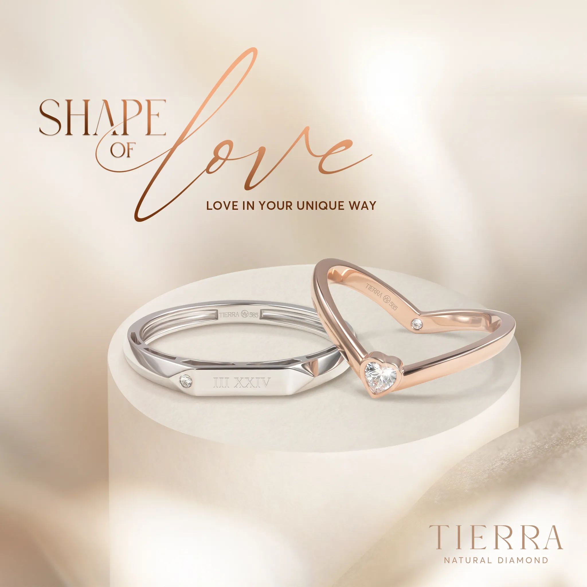 Bộ sưu tập nhẫn cưới mới nhất “Shape Of Love - Love in your unique way"