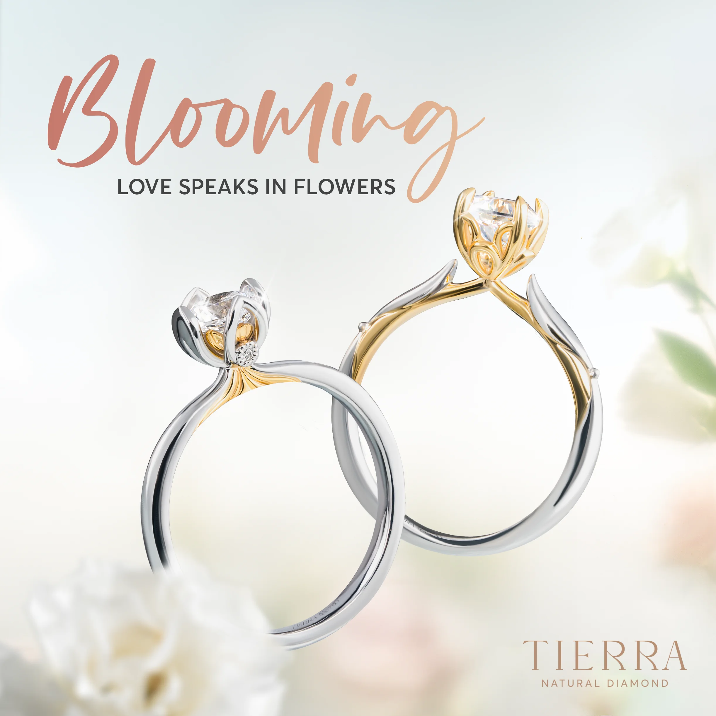 Bộ sưu tập nhẫn cầu hôn từ hoa cưới “Blooming”
