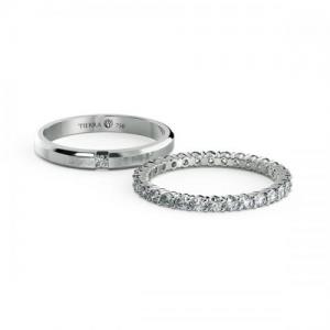 Mẫu nhẫn cưới đẹp Eternity truyền thống