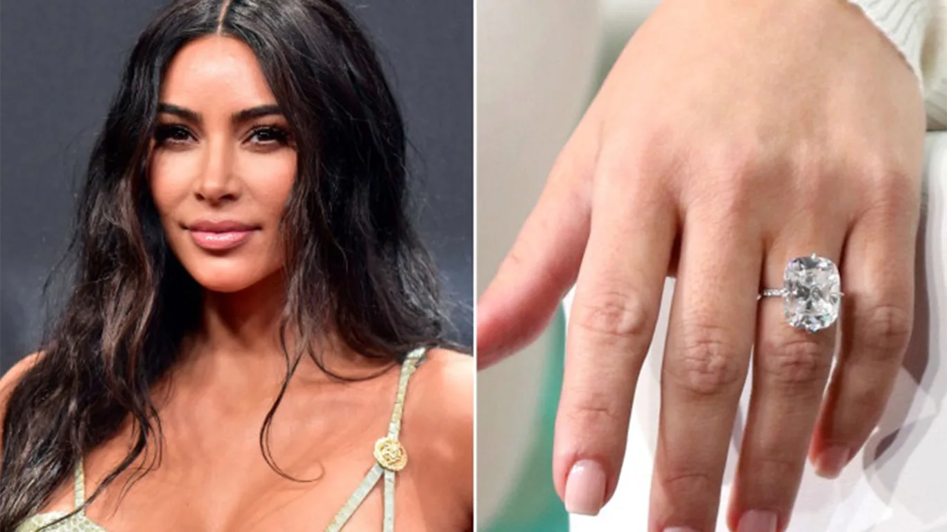 Chiếc mhẫn cầu hôn của Kim Kardashian rực rỡ  