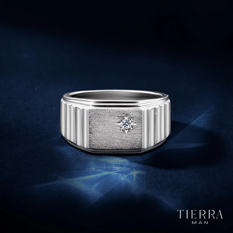Nhẫn bạch kim nam trơn Signet được xem như một biểu tượng của sự giàu có và quyền lực