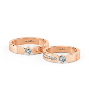 Cặp nhẫn cưới kim cương NCC3012 1