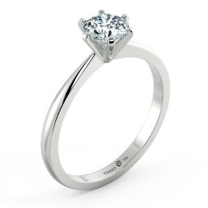 Four Prongs Solitaire Peg-head Engagement Ring NCH1104 4