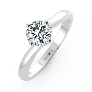 Twisted Four Prongs Trellis Engagement Ring NCH1402 3