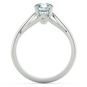 Shiny Trellis Engagement Ring with Four Prong Stylized NCH1405 5