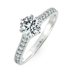 Hearty Cathedral Engagement Ring with Eternity Band NCH1505 3