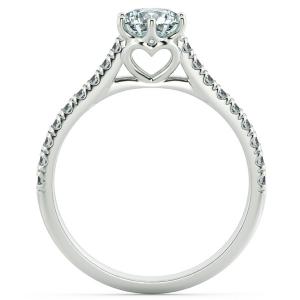 Hearty Cathedral Engagement Ring with Eternity Band NCH1505 5