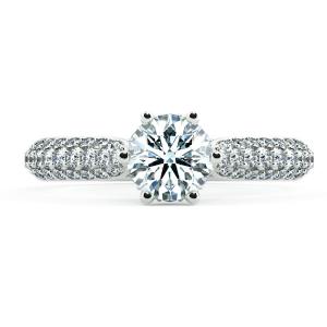 Cathedral Engagement Ring with Big Eternity Band NCH1507 2