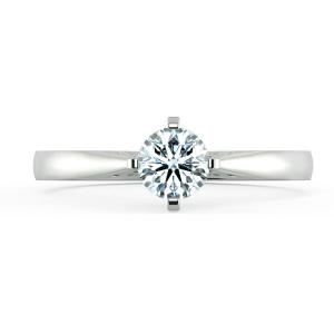Cathedral Engagement Ring with Pattern Band NCH1508 2