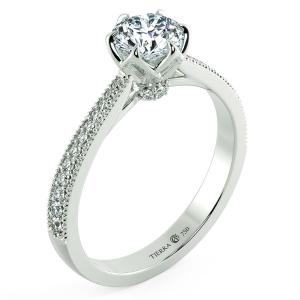 Cathedral Engagement Ring with Stylized Prong Setting NCH1515 4