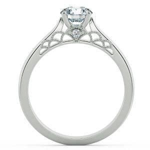 Stylized Bridge Accent Engagement Ring NCH1610 5