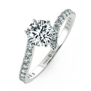 Basic Bypass Twiss Engagement Ring with Eternity Band NCH1704 3