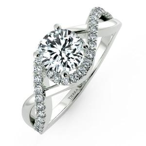Bypass Twiss Engagement Ring with Double Band NCH1706 3