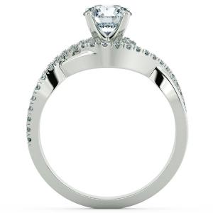 Bypass Twiss Engagement Ring with Double Band NCH1706 5