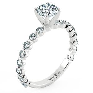 Nhẫn cầu hôn kim cương Solitaire đai Eternity NCH1804 4
