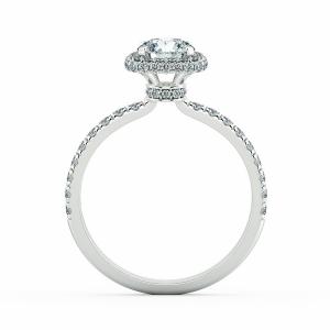 Halo Cushion Engagement Ring with Necklace NCH2009 5