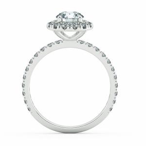 Round Halo Engagement Ring with Eternity Band NCH2201 5