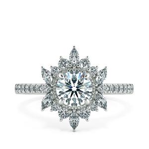 Nhẫn kim cương Fancy Marquise Halo NKC2509 2